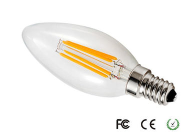 bulbo Dimmable da vela do filamento do diodo emissor de luz de 420lm 4W E14 com a microplaqueta do diodo emissor de luz de Epistar