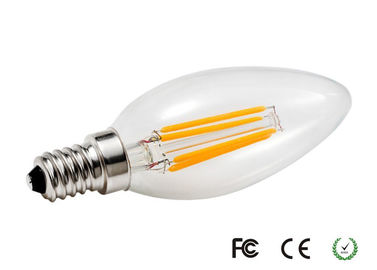Lâmpada do bulbo da vela do filamento do diodo emissor de luz de PFC 0,85 4W C35 para a iluminação residencial