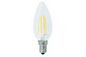 A safira clássica E12S C35 aquece os bulbos conduzidos brancos da vela com ângulo de feixe 360º