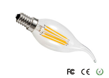 Bulbo da vela do filamento do diodo emissor de luz de C35 E14 4W com ângulo de feixe de 360 graus