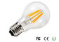 CE do brilho alto do bulbo do filamento do diodo emissor de luz de A60 6W E27 Dimmable/RoHS AC100V - 240V