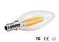 Branco natural do bulbo da vela do filamento do diodo emissor de luz de Edison 4500K E12S 4W para hotéis