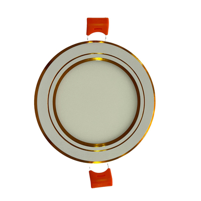 Ângulo de feixe magro Φ120×H10mm do diodo emissor de luz Downlight 720LM 200° da beira do ouro 3000K